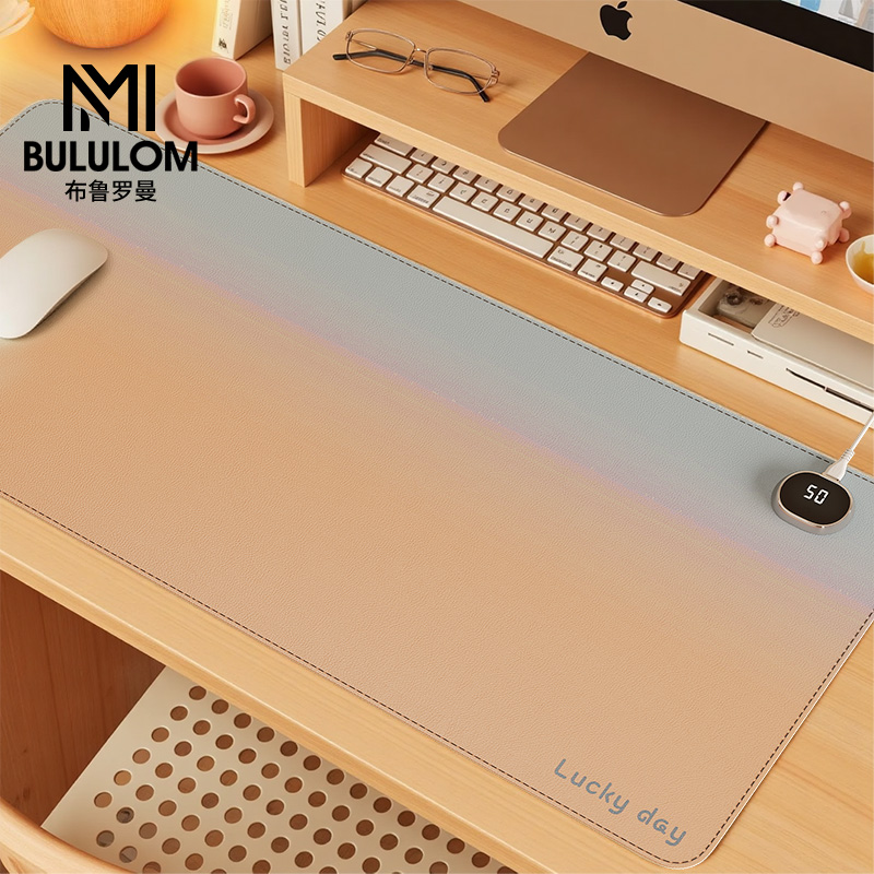 女生高颜值暖手写字暖桌垫