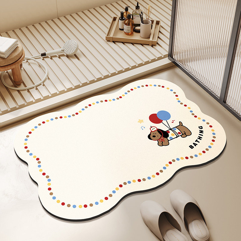 硅藻泥地垫卡通浴室防滑垫卫生间吸水脚垫门口地毯家用卫浴地毯,居家布艺,家用脚垫,淘宝优惠券,粉丝福利购,淘宝优惠卷