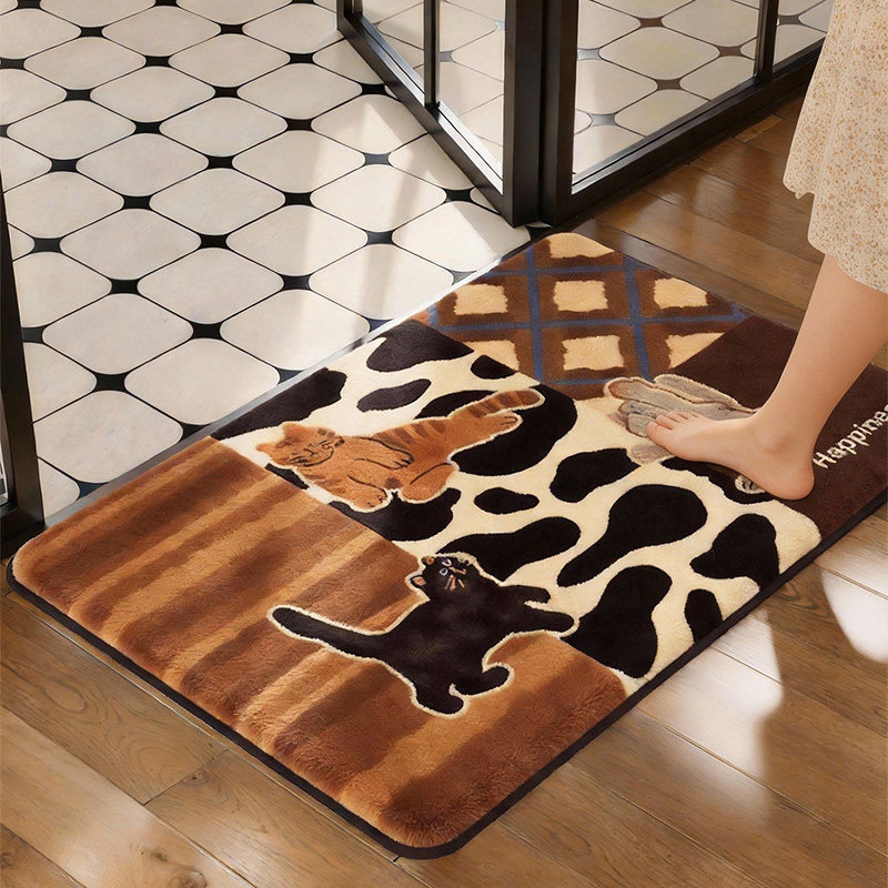 仿羊绒吸水地垫浴室卫生间门口进门入户防滑脚垫子洗手间厕所地毯,居家布艺,家用脚垫,淘宝优惠券,粉丝福利购,淘宝优惠卷