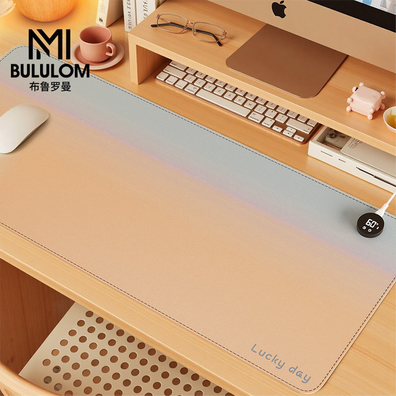 女生高颜值暖手写字暖桌垫