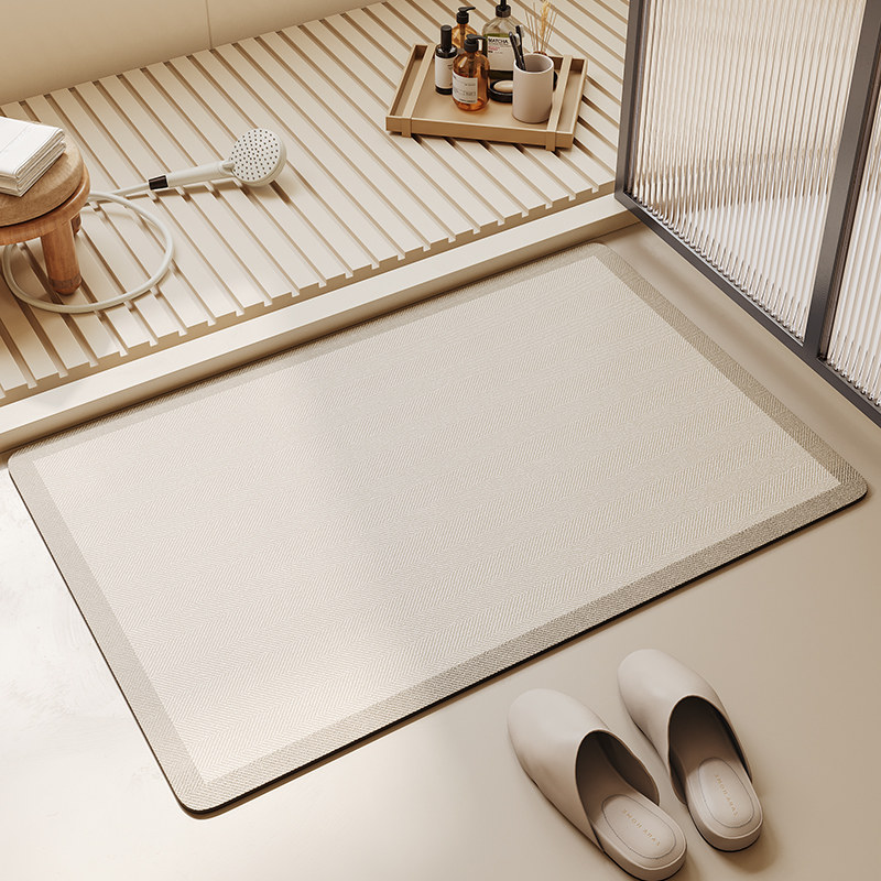 硅藻泥吸水垫软垫简约条纹脚垫子厕所卫生间门口防滑浴室吸水地垫,居家布艺,家用脚垫,淘宝优惠券,粉丝福利购,淘宝优惠卷