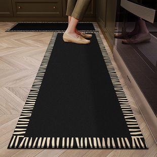 厨房地垫防油免清洗家用防滑吸水脚垫耐脏防水垫子可擦洗门口垫子