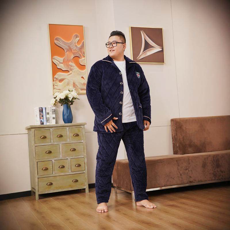 大号胖哥冬季睡衣男士加大码三层加厚夹棉套装中年加肥宽松家居服,女士内衣/男士内衣/家居服,睡衣/家居服套装,淘宝优惠券,粉丝福利购,淘宝优惠卷