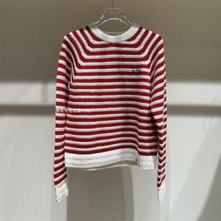 SHORT SENTENCE短句国内代购2025冬季新双色条纹针织上衣26RSKW13