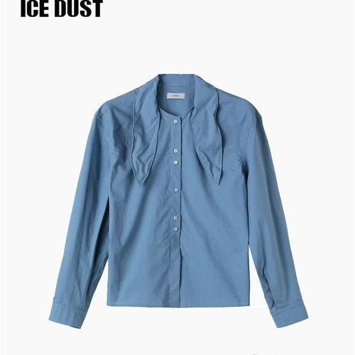 ICE DUST国内专柜代购2025秋轻奢高级感小众系带法式上衣25PFSH42