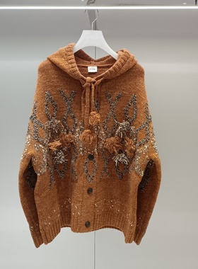 顺丰包邮DAZZLE/地素国内专柜正品代购2025冬季新针织上衣2J4E512