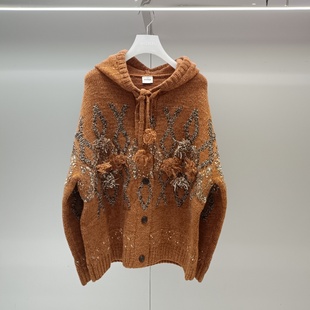 顺丰包邮DAZZLE/地素国内专柜正品代购2025冬季新针织上衣2J4E512