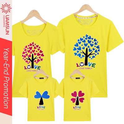 couple t-shirt2019 男女 cotton tree plus size family t-shirt
