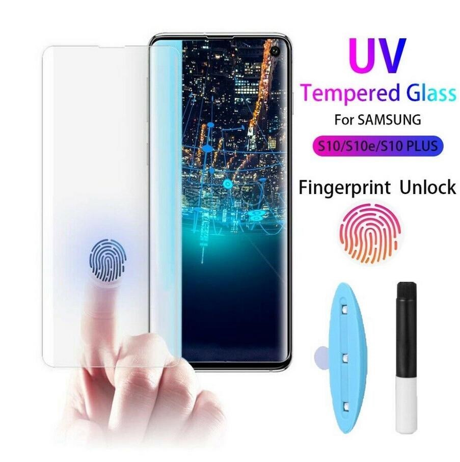 Samsung S10 Plus Edge Glass Screen UV Liquid Full Glue