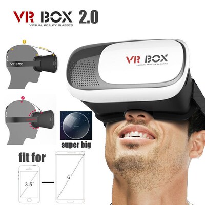 Factory Virtual reality VR box vr 2.0 3d glasses headset