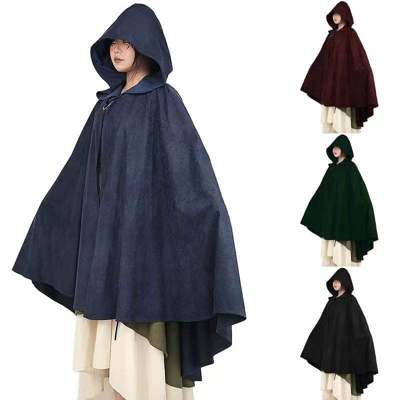 万圣节派对中世纪舞台表演披风哥特式女式长款斗篷Gothic Cloak。