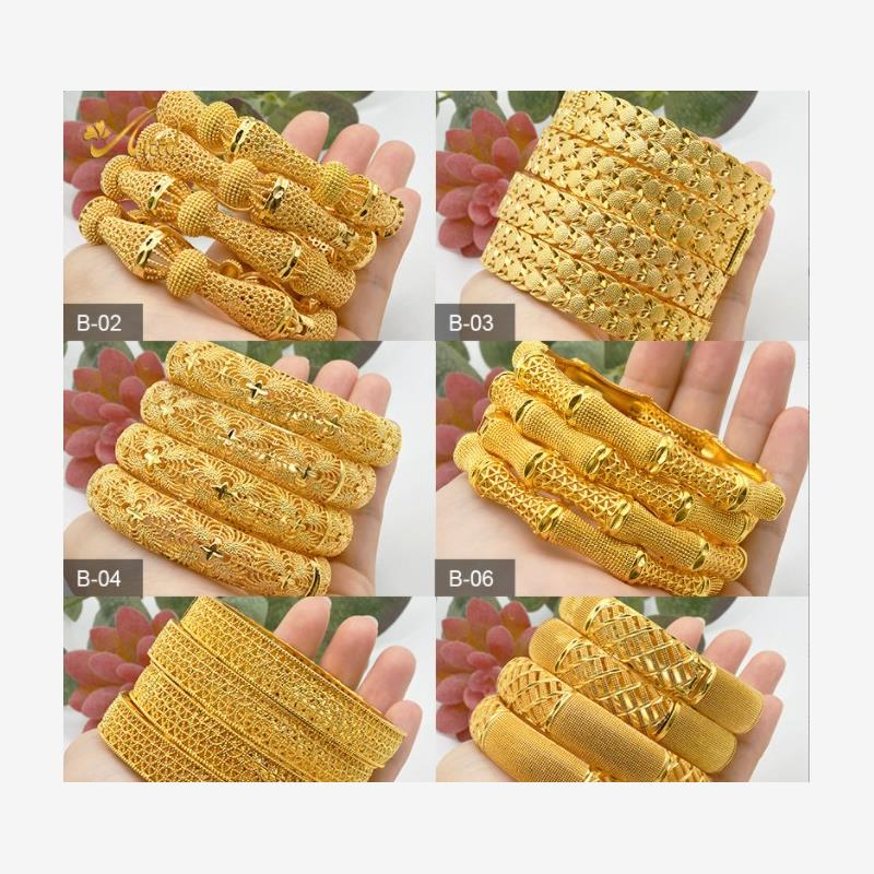 24K镀金手镯迪拜新娘沙
