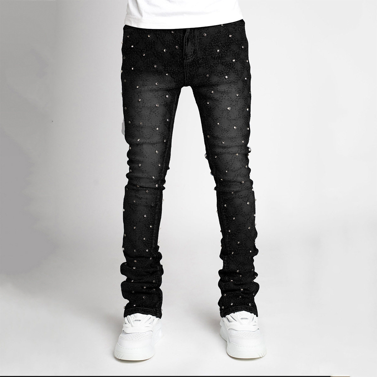 men's stretch straight jeans - Taobao product photo 4
