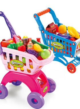 Children's shopping cart play home toys simulation baby cart