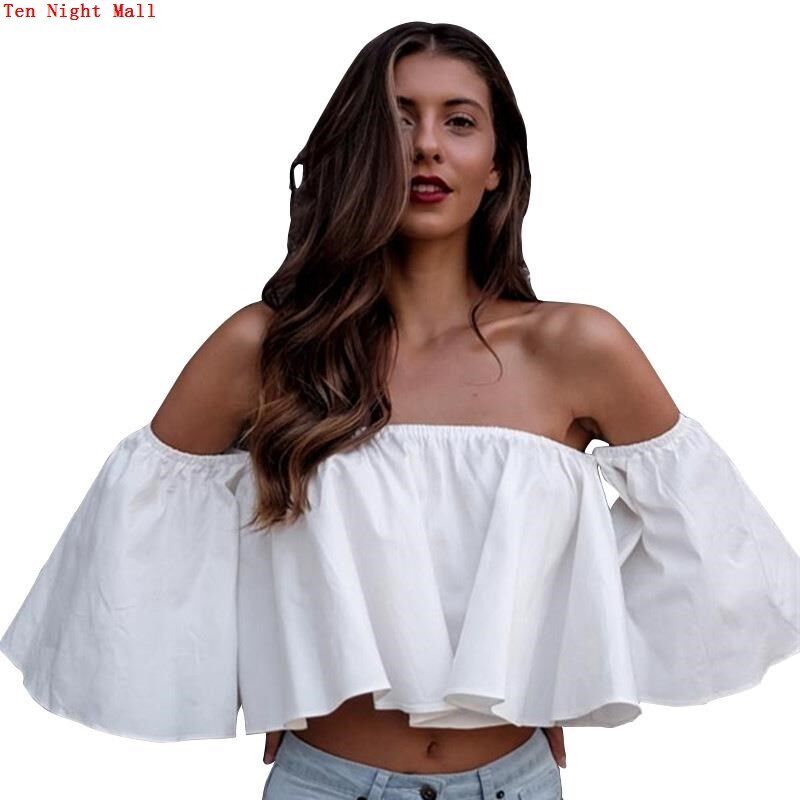 五分袖荷叶边上衣Five-point sleeve ruffled top