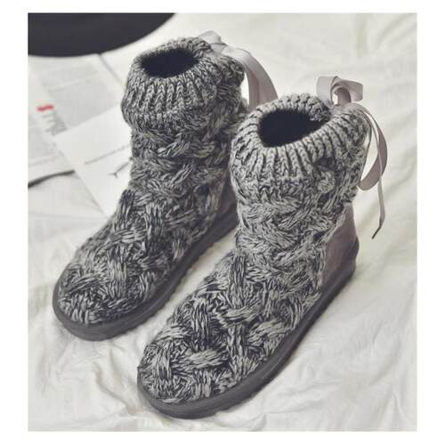 针织棉鞋雪地靴女жс
