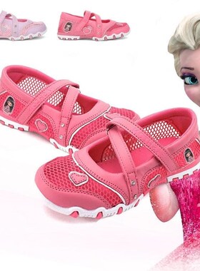 Kids summer holes shoes Girls  cartoon sandal Princess Shoes