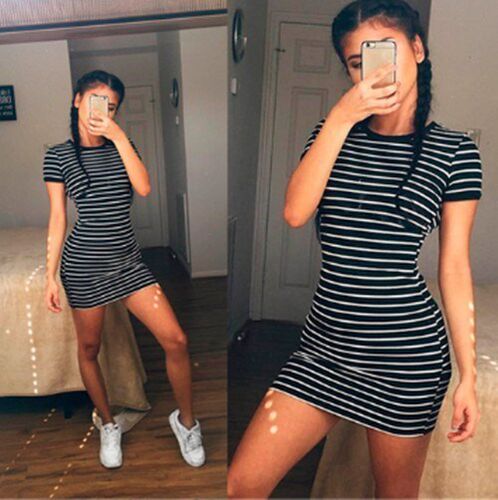 2018 summer woman striped dress y dresses women连衣裙女