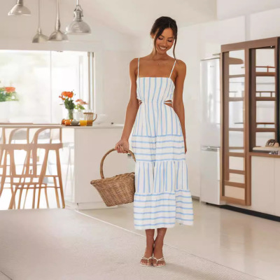 夏季吊带长款连衣裙Neww