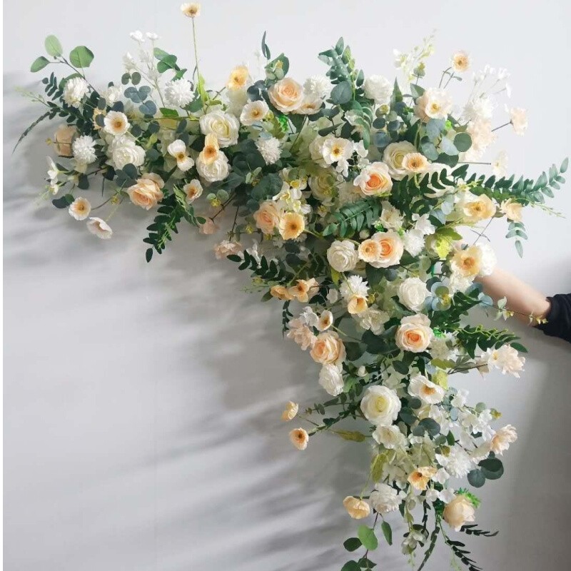 新款婚庆仿真花草坪婚礼花艺