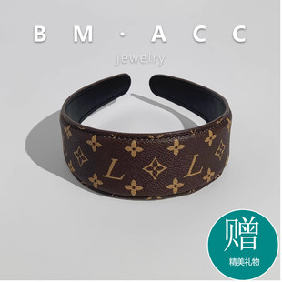 2025新款 高品质复古老fa宽边发箍精致轻奢高级感头饰高端发饰头箍