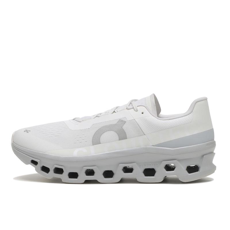 ON昂跑男士跑步鞋缓震回弹能量回馈支撑合成纤维白色轻量透气