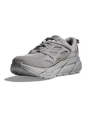 代购代购Hoka OneOne男士跑步鞋轻量透气缓震舒适灰色绒面革系带