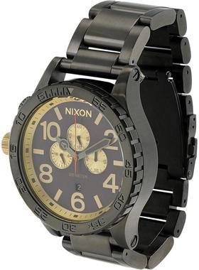 代购Nixon男士腕表计时夜光日期测速钢带防水金属大表盘运动商务