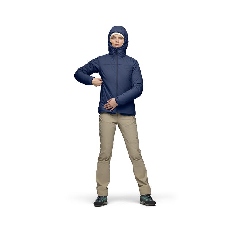 代购代购挪威老人头NORRONA冲锋衣女士保暖透气耐磨防风立领轻量