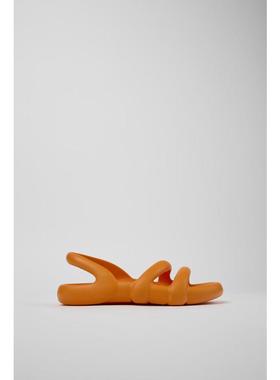 代购Camper女士凉鞋透气轻便舒适防滑橙色一字带包头软底夏季款