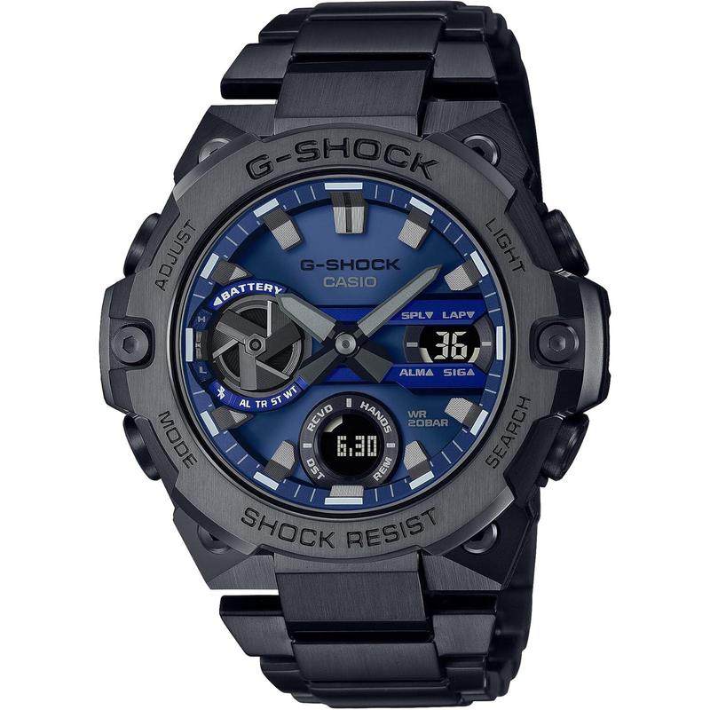 代购卡西欧男士腕表蓝牙计时夜光闹钟金属钢带防水太阳能运动