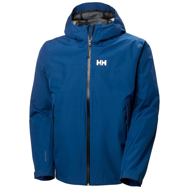 正品海丽汉森Helly Hansen/HH男子冲锋衣防风雨连帽夹克蓝色百搭