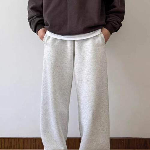 100%棉重磅390克毛圈长裤卫裤