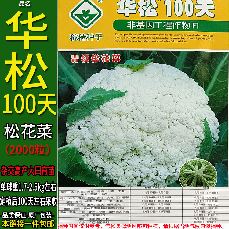 白花菜杂交高产甘蓝种子