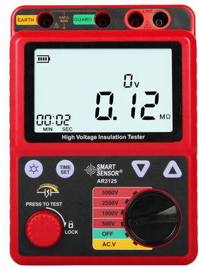 希玛AR3125兆欧表数字高压绝缘电阻测试仪电子摇表绝缘特性测量仪