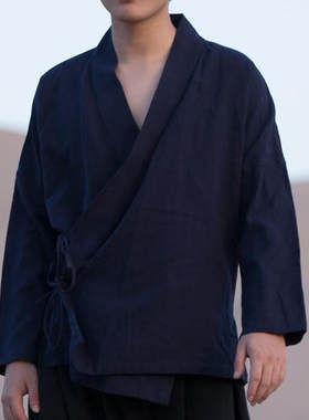 庄秀姿男士唐装秋冬款异人之下服装禅意道袍新中式男装中国风年轻
