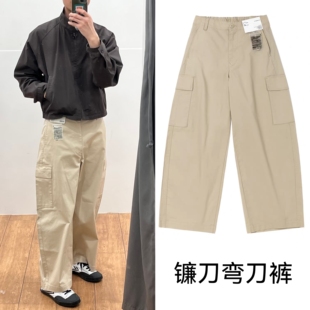 女装廓形工装裤/弯刀镰刀裤休闲宽腿裤2026春夏新款E487393