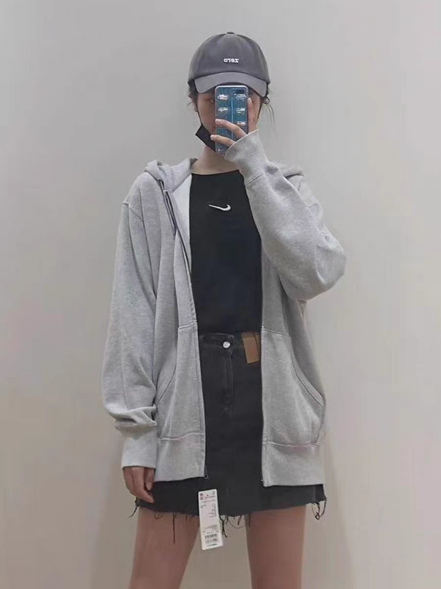 常规宽松纯棉休闲运动开衫卫衣