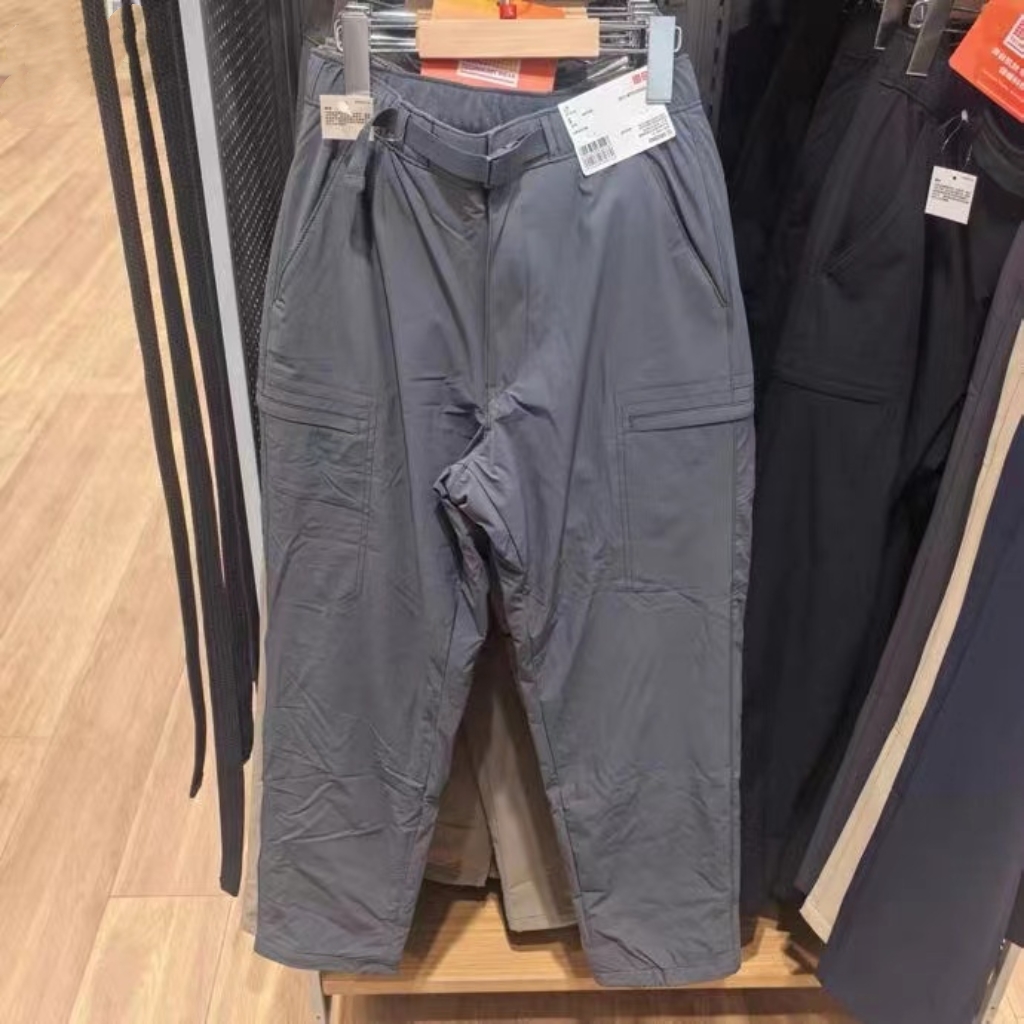 优优男装女装保暖休闲长裤/户外工装加绒防泼水机能裤秋冬E479375