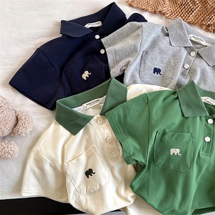 polo衫 宝宝男女小童洋气 短袖 521367CZ夏季 TTH新款 衣服男女时尚