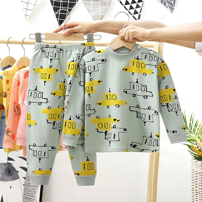 内衣套装睡衣秋宝宝衣服衣裤中大冬季男女保暖春秋童儿童童秋打底