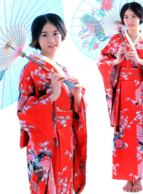 日本女士传统和服正装cosplay摄影动漫表演舞台演出服日式浴衣