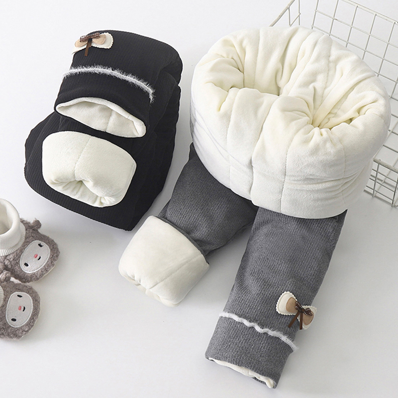 女童棉裤冬季加厚加绒外穿打底裤