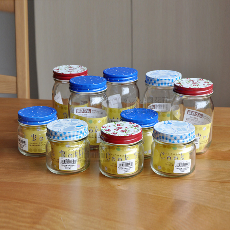 日本进口石塚硝子无铅玻璃密封玻璃广口罐瓶厨房食品储物罐金属盖