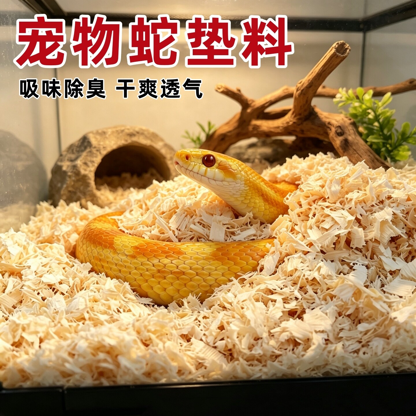 宠物蛇垫料木屑蛇类爬宠爬虫玉米蛇猪鼻蛇饲养箱蛇缸除臭专用垫材