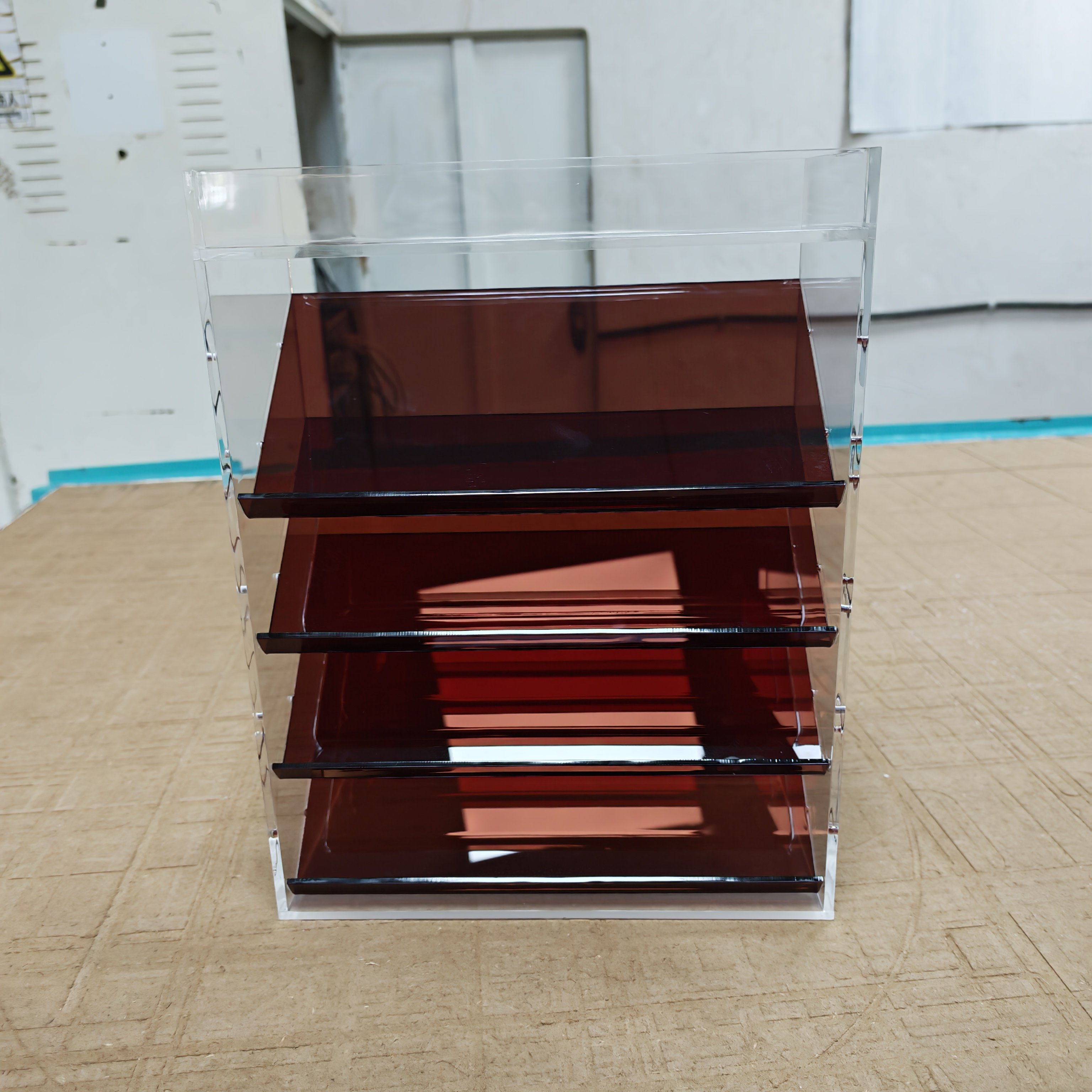 加厚亚克力灰透唇釉眼影粉饼香水气垫桌面化妆品口红咖啡收纳盒大,收纳整理,化妆品收纳架,淘宝优惠券,粉丝福利购,淘宝优惠卷