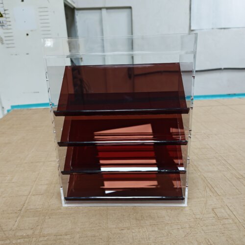化妆品带顶收纳架化妆品收纳架