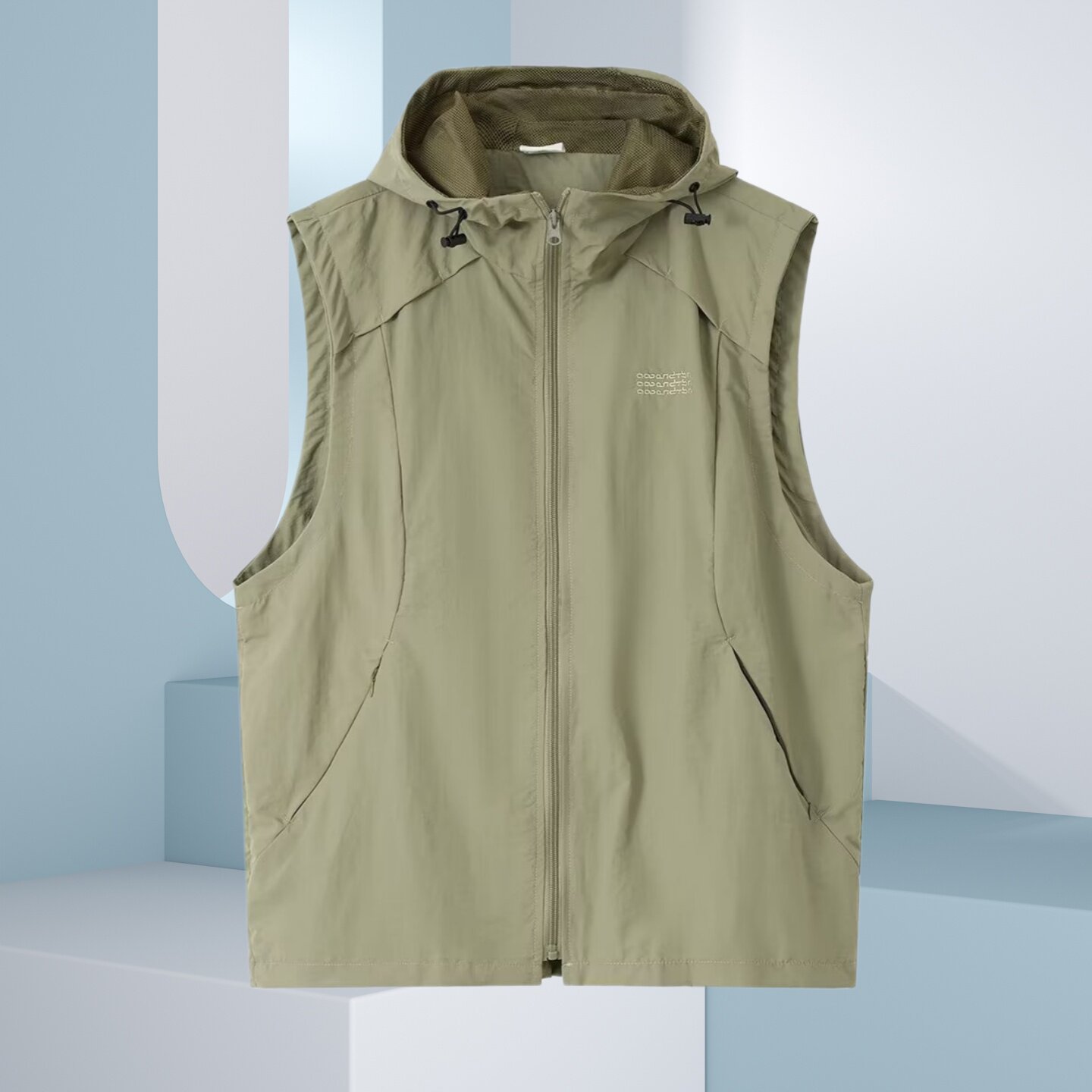 2026春季新款连帽马甲男宽松大码百搭休闲纯色拉链坎肩背心外套潮