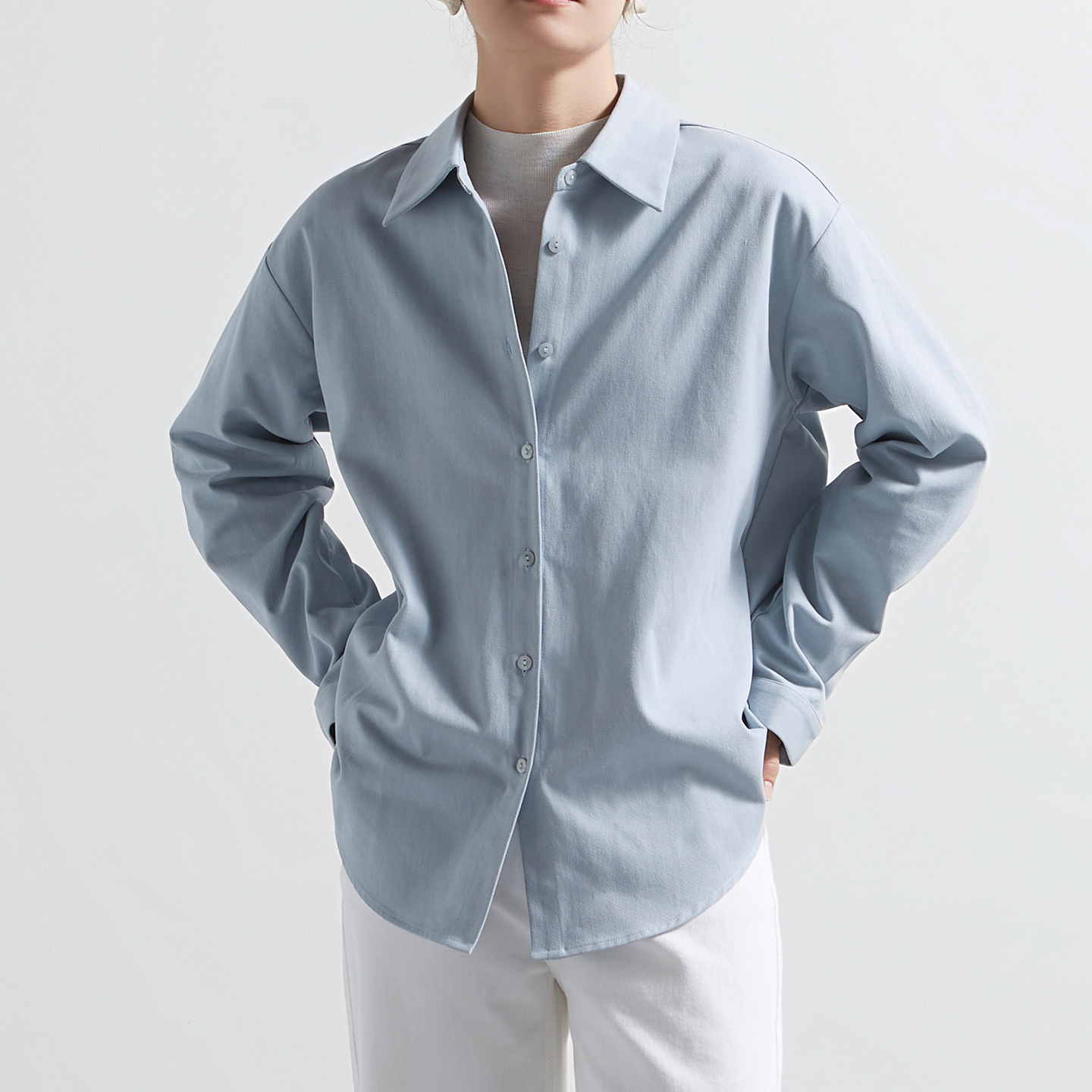 CHICBLISS蓝色衬衫外套