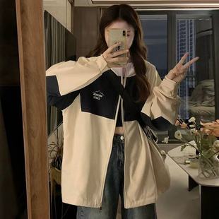 薄款 小个子宽松休闲防风风衣学生工装 夹克潮 2025新款 外套女春秋款